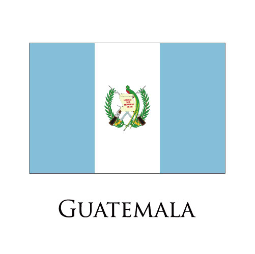 Guatemala flag logo vinyl decal